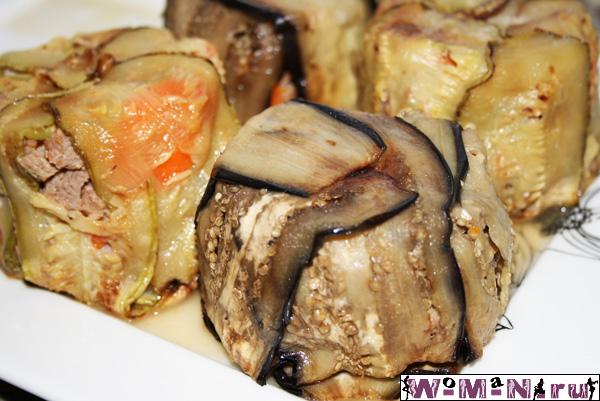 Тушеное мясо с баклажанами или кабачками